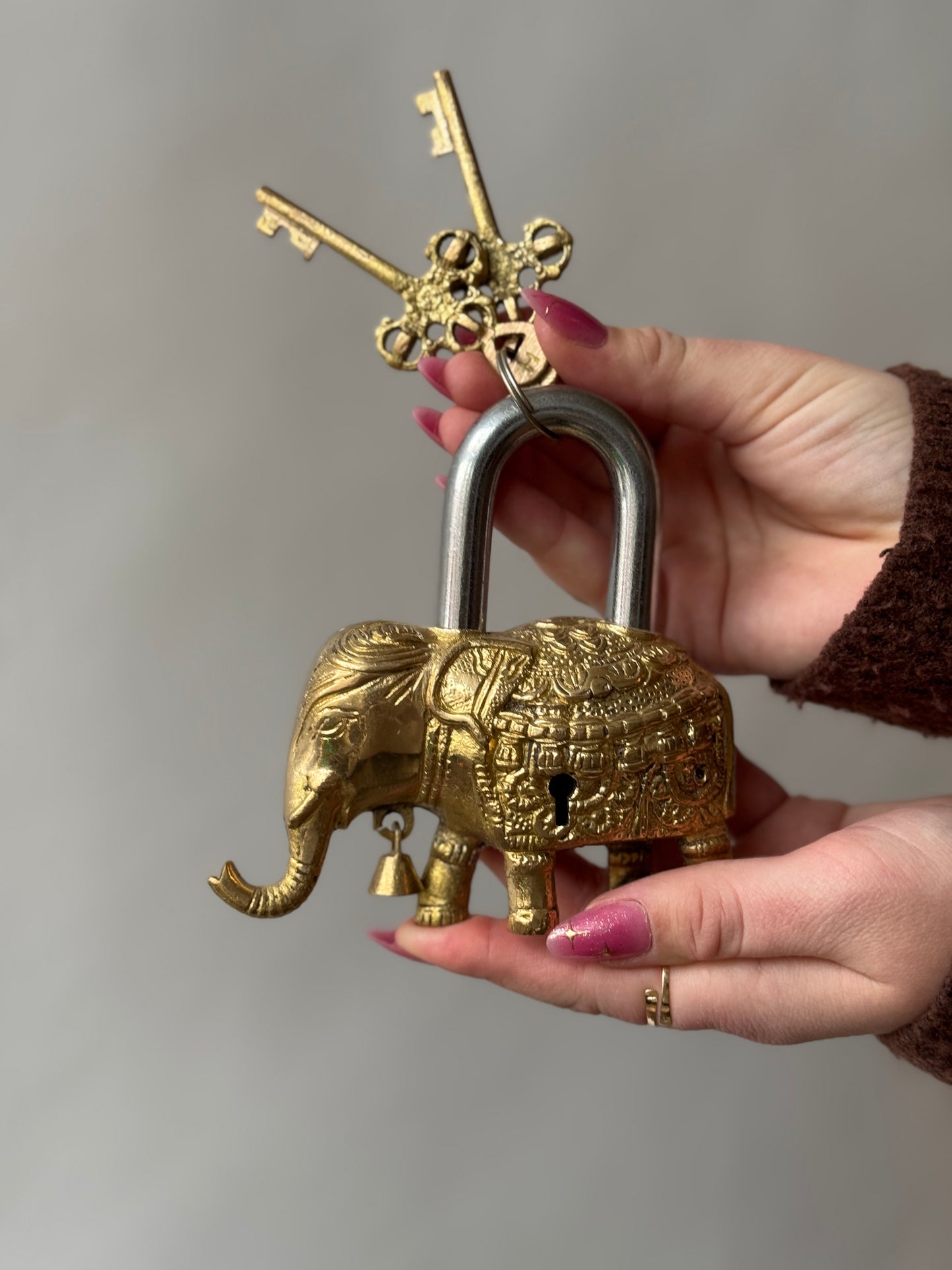 Brass Elephant Padlock