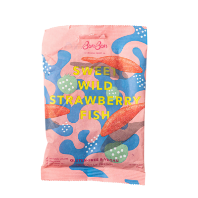 Sweet Wild Strawberry Fish - Swedish Candy