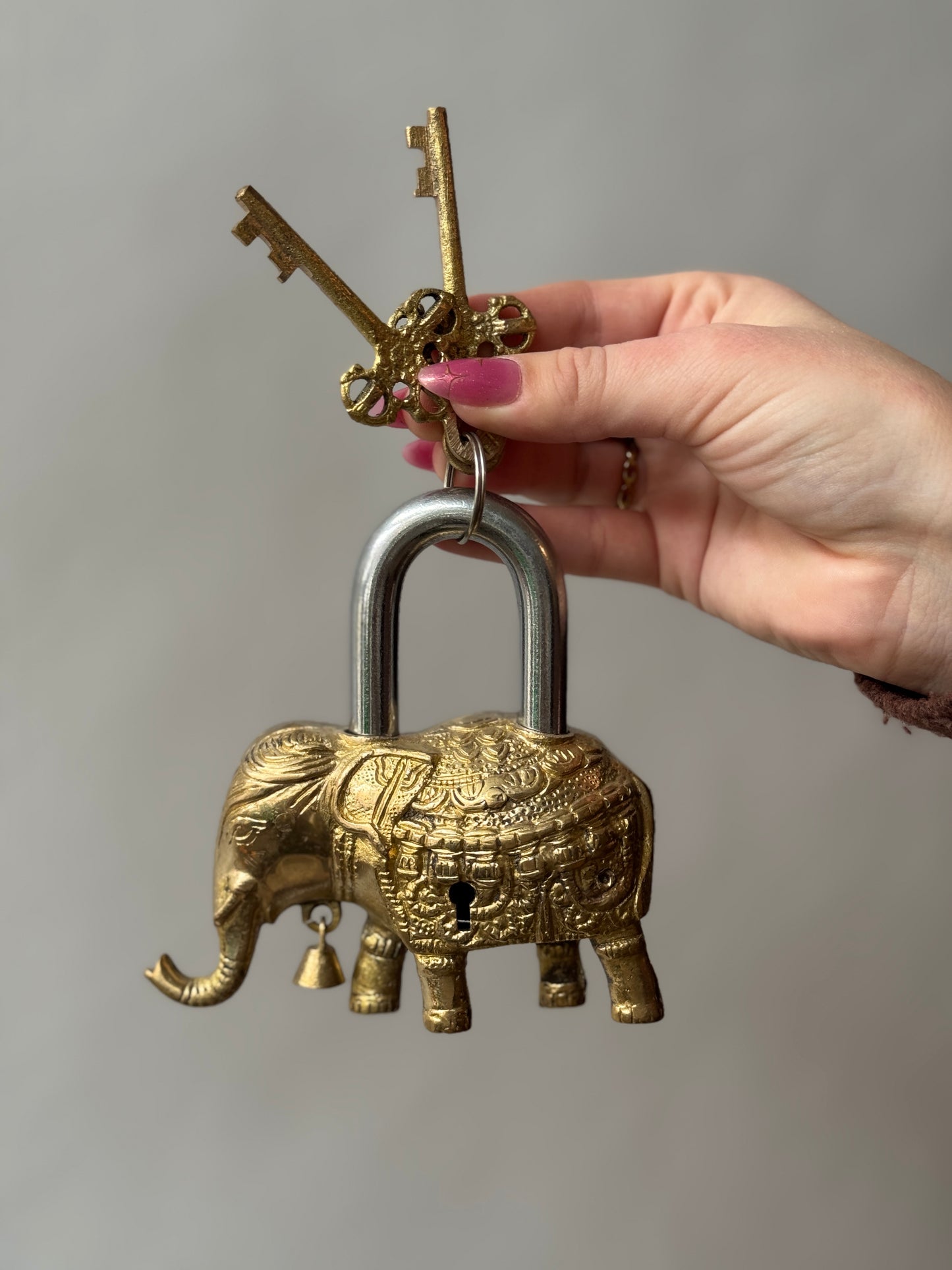 Brass Elephant Padlock