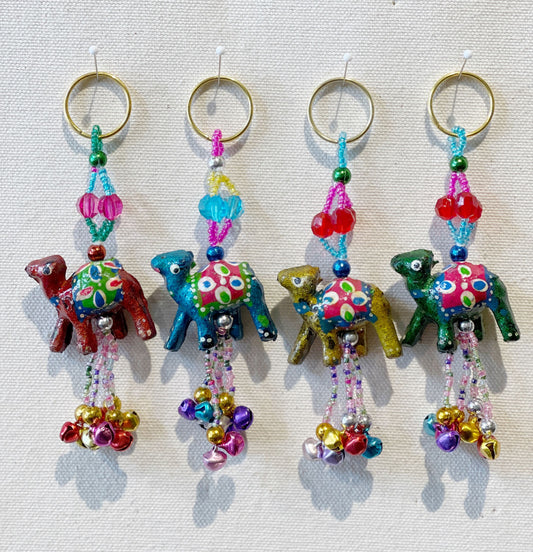 Camel Beaded Key Chain