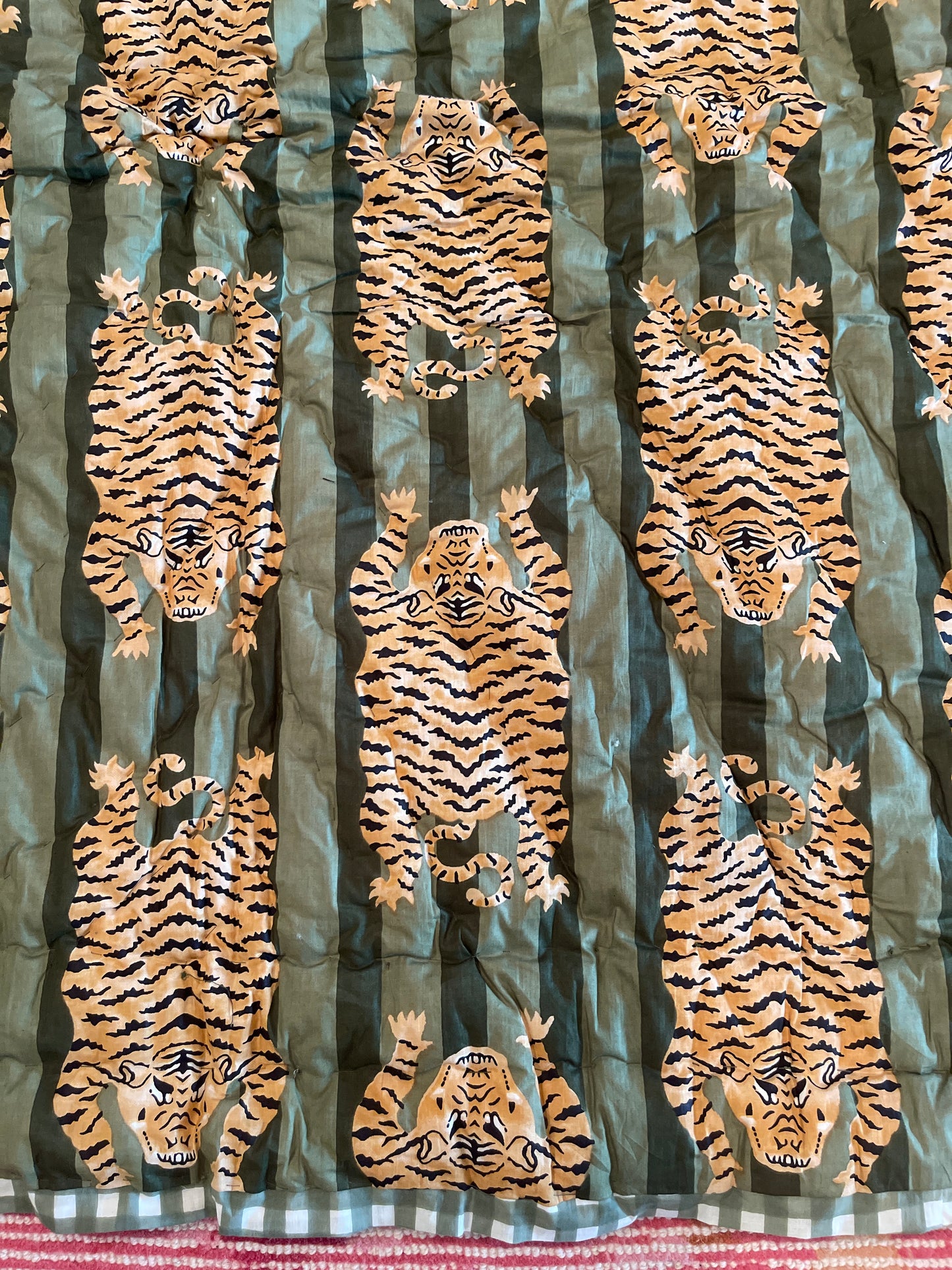 Tiny Tiger Quilt Green