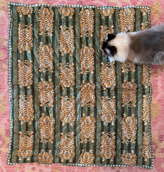 Tiny Tiger Quilt Green