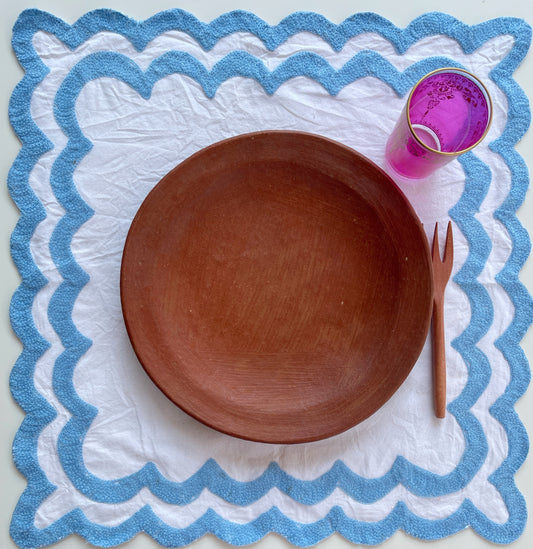 Scalloped Cotton Placemat or Napkins