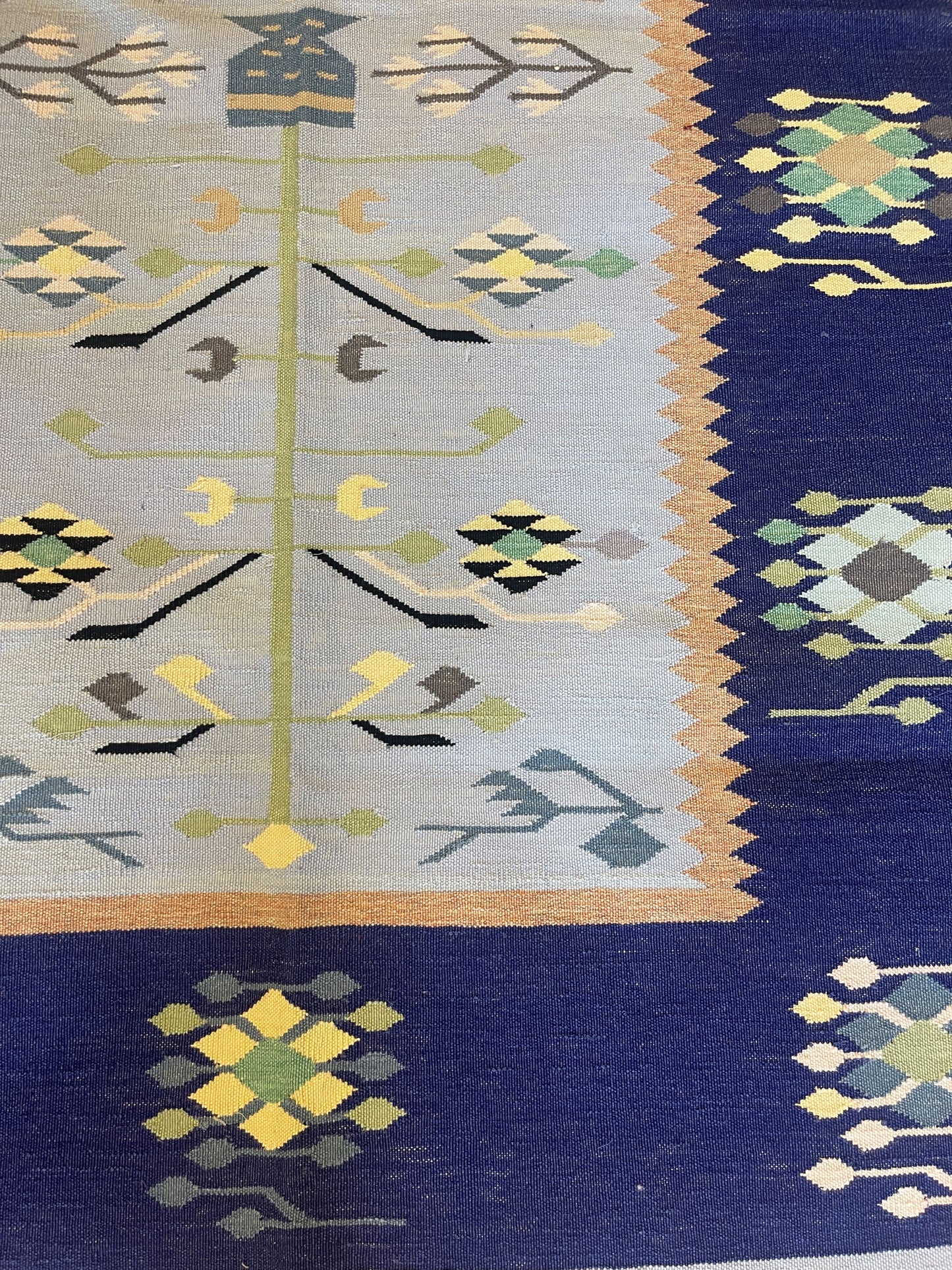 #13 Handwoven Cotton Rug 5' x 3