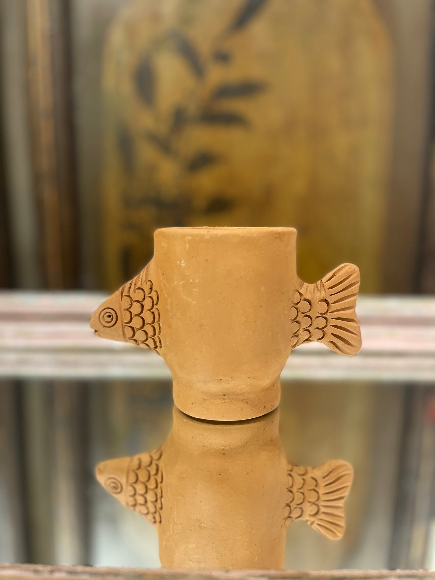 Handmade Fish Cup From  made in San Antonio Castillo Velasco