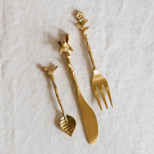 Adavi Brass Mini Serving Utensilz