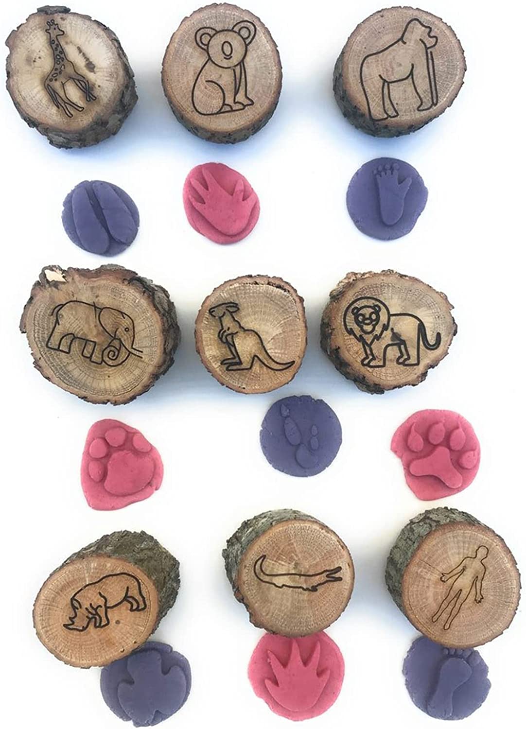 Animal Track Clay Stamps