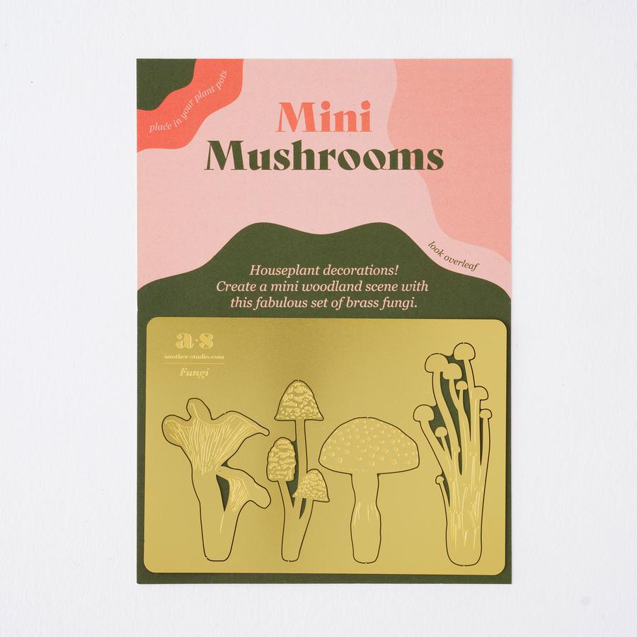 Mini Mushrooms-brass set