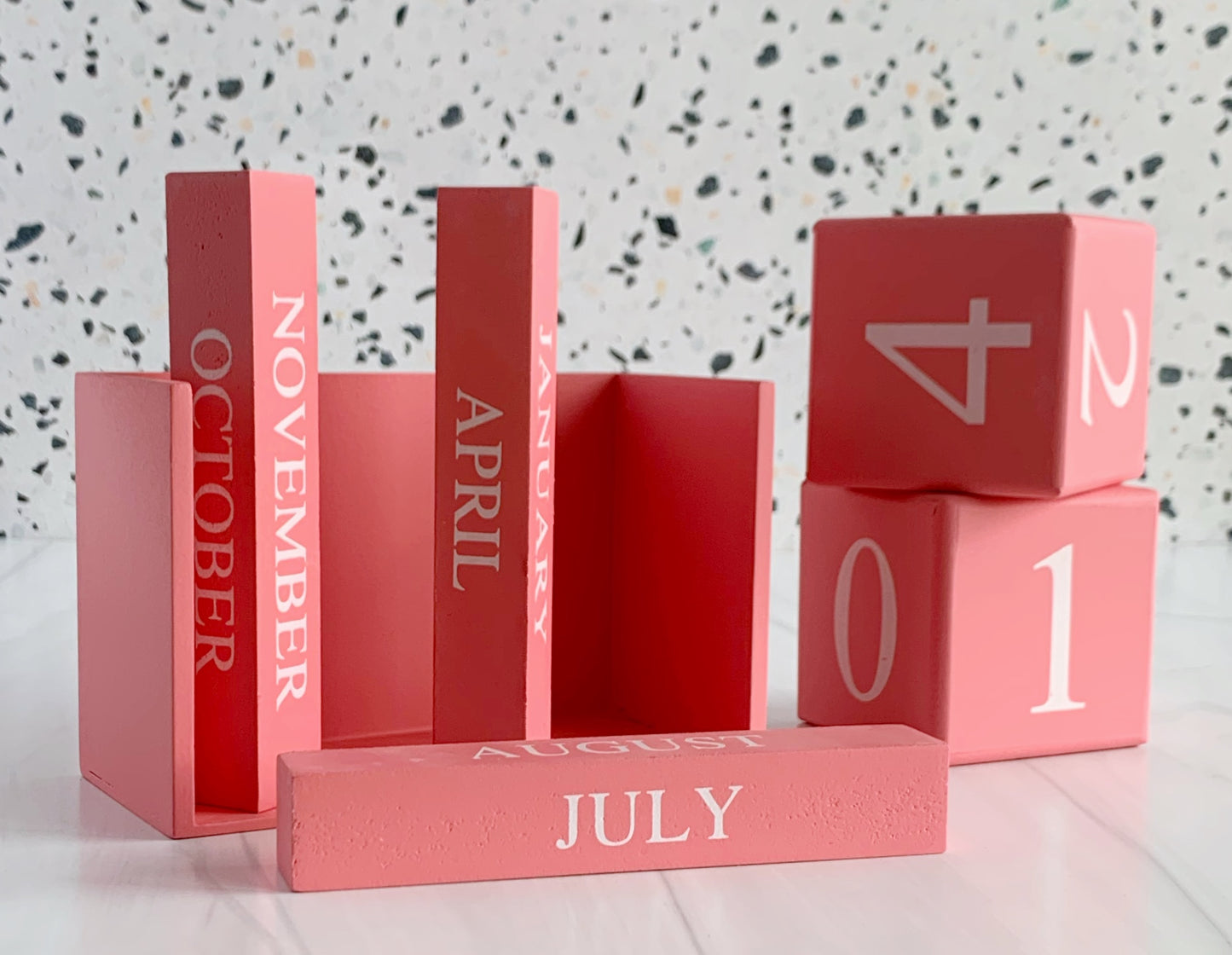 Wood Block Calendar Set