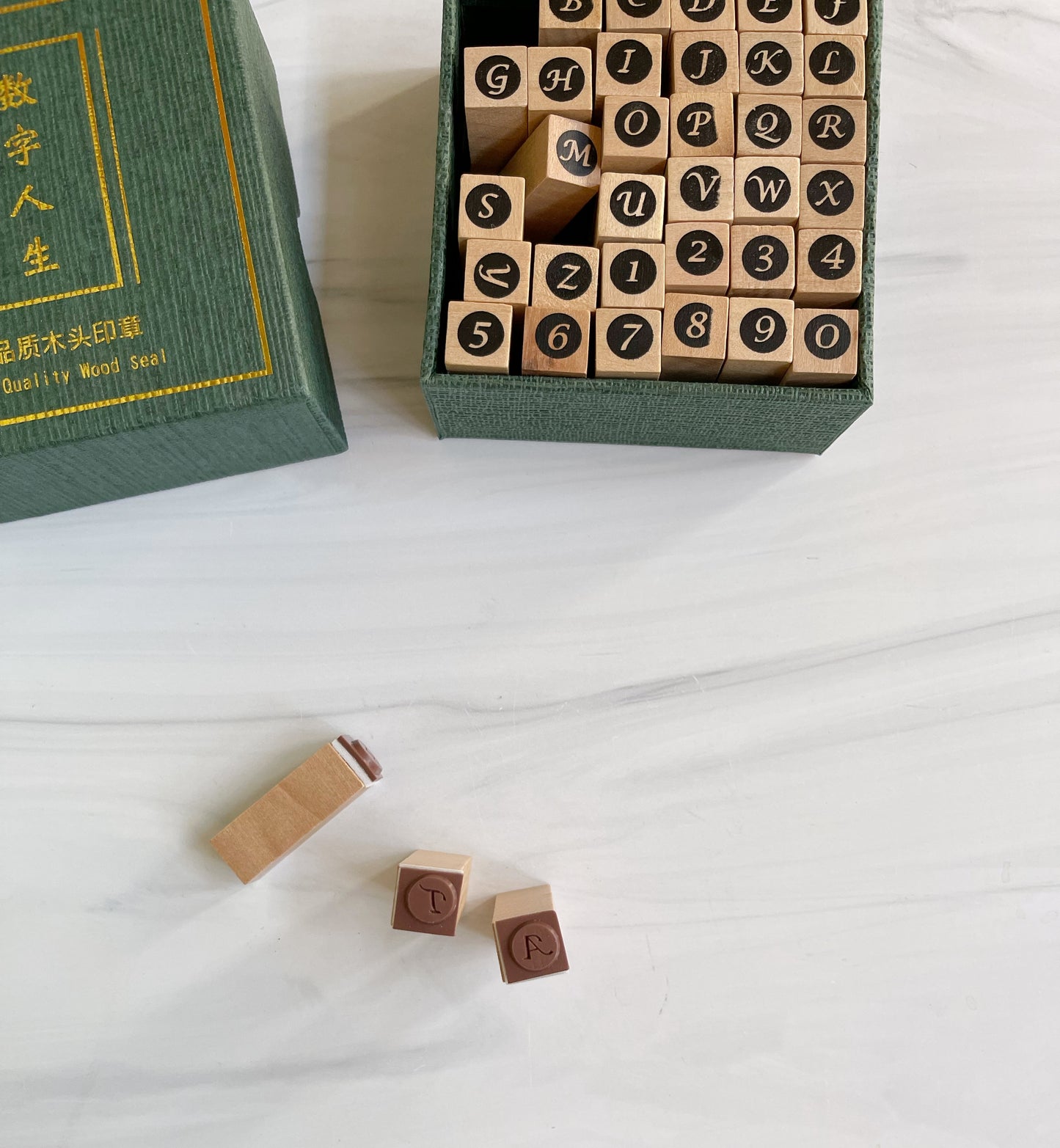 Alphabet & Numbers Stamps Set