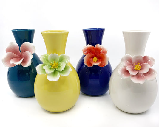 Floral Ceramic Bud Vase