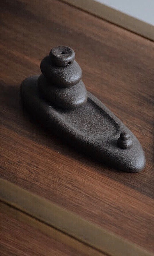 Pebble Backflow Incense Burner