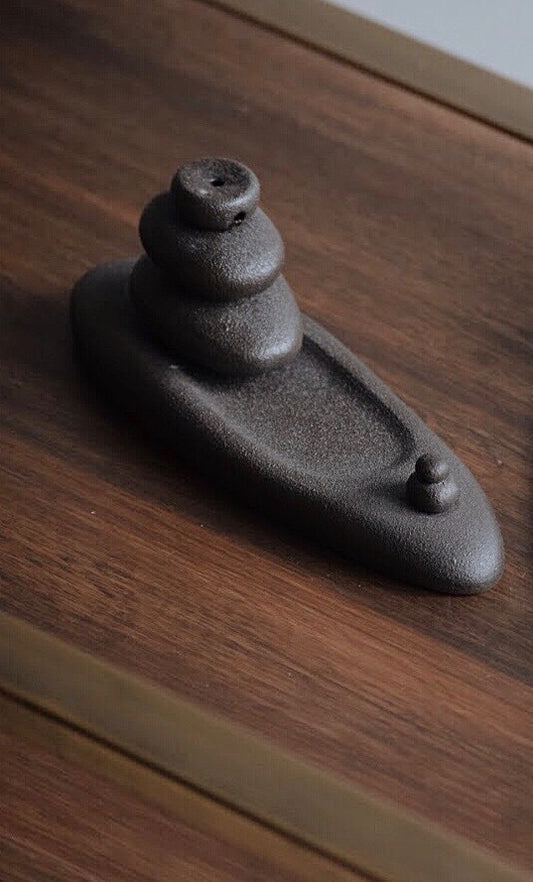 Pebble Backflow Incense Burner