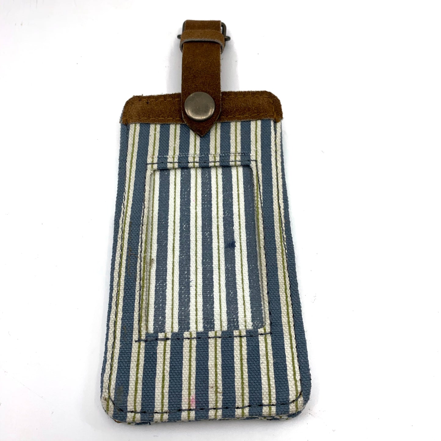 Patterned Canvas Luggage Tag