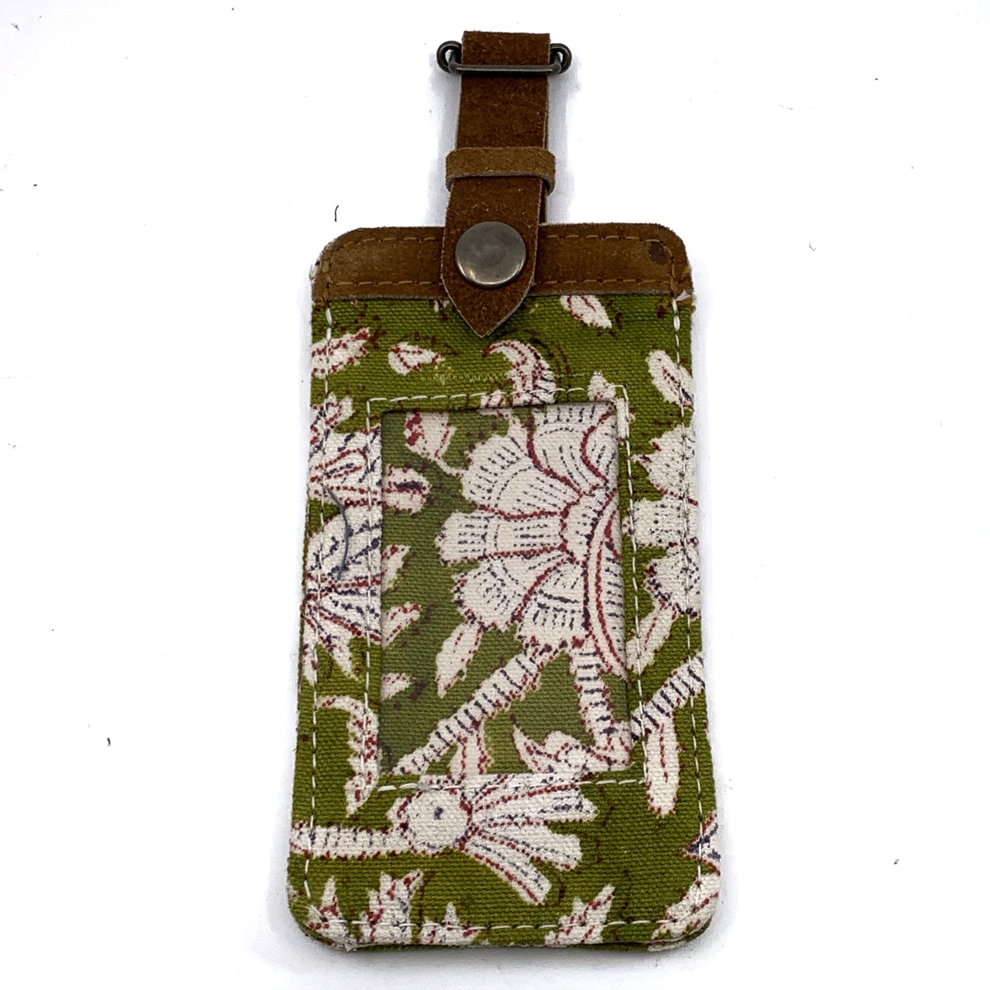 Patterned Canvas Luggage Tag