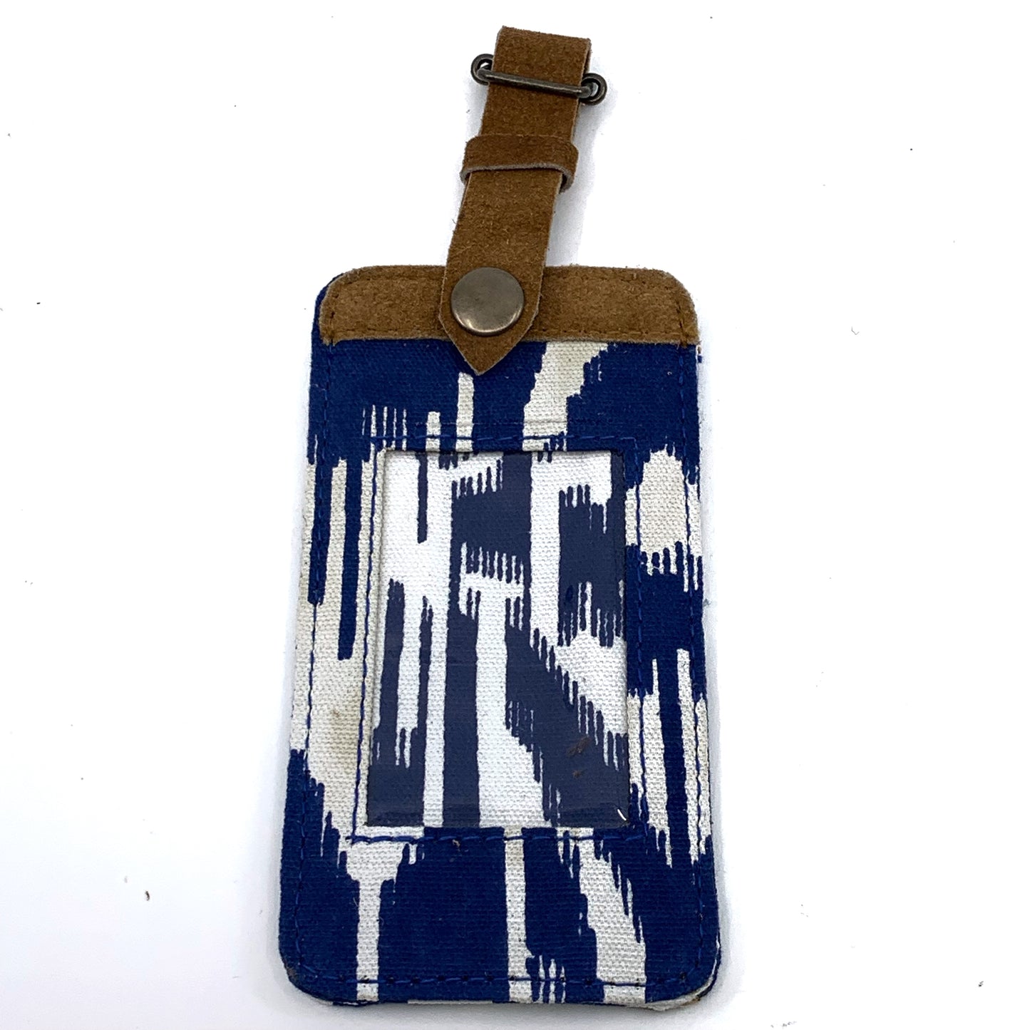 Patterned Canvas Luggage Tag