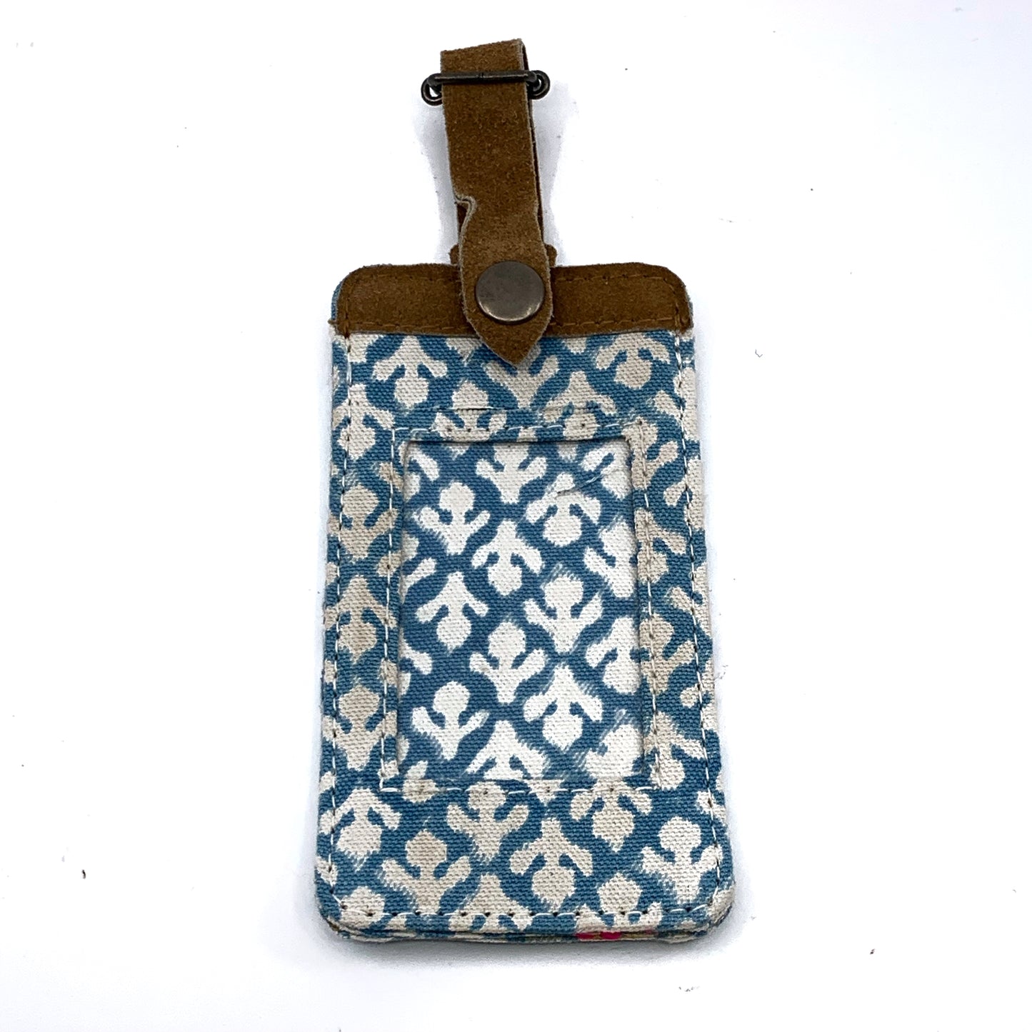 Patterned Canvas Luggage Tag