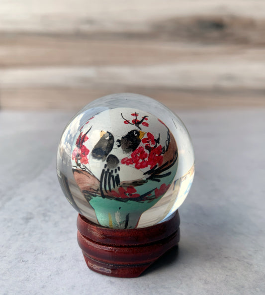 Painted Glass Ball