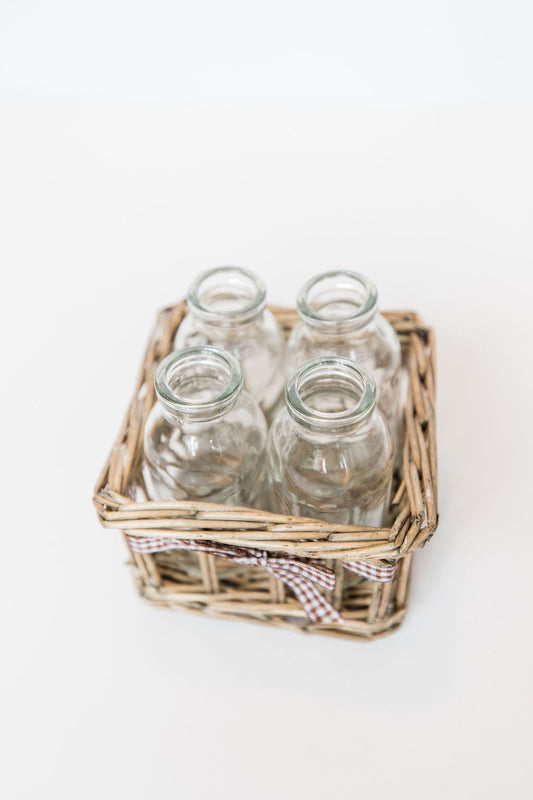 Four Bottle Jute Basket