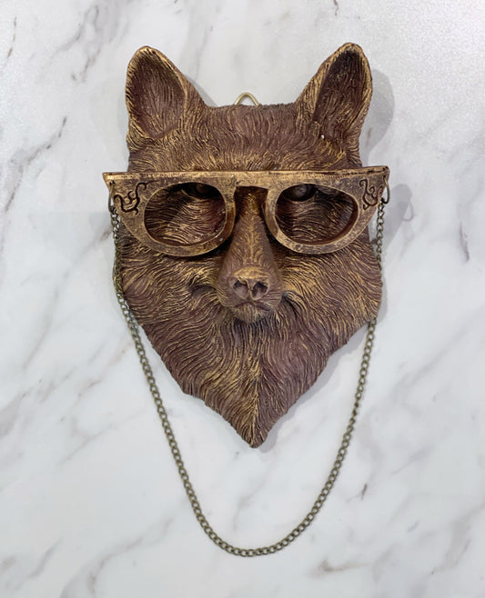 Fox With Glasses Wall Hanging